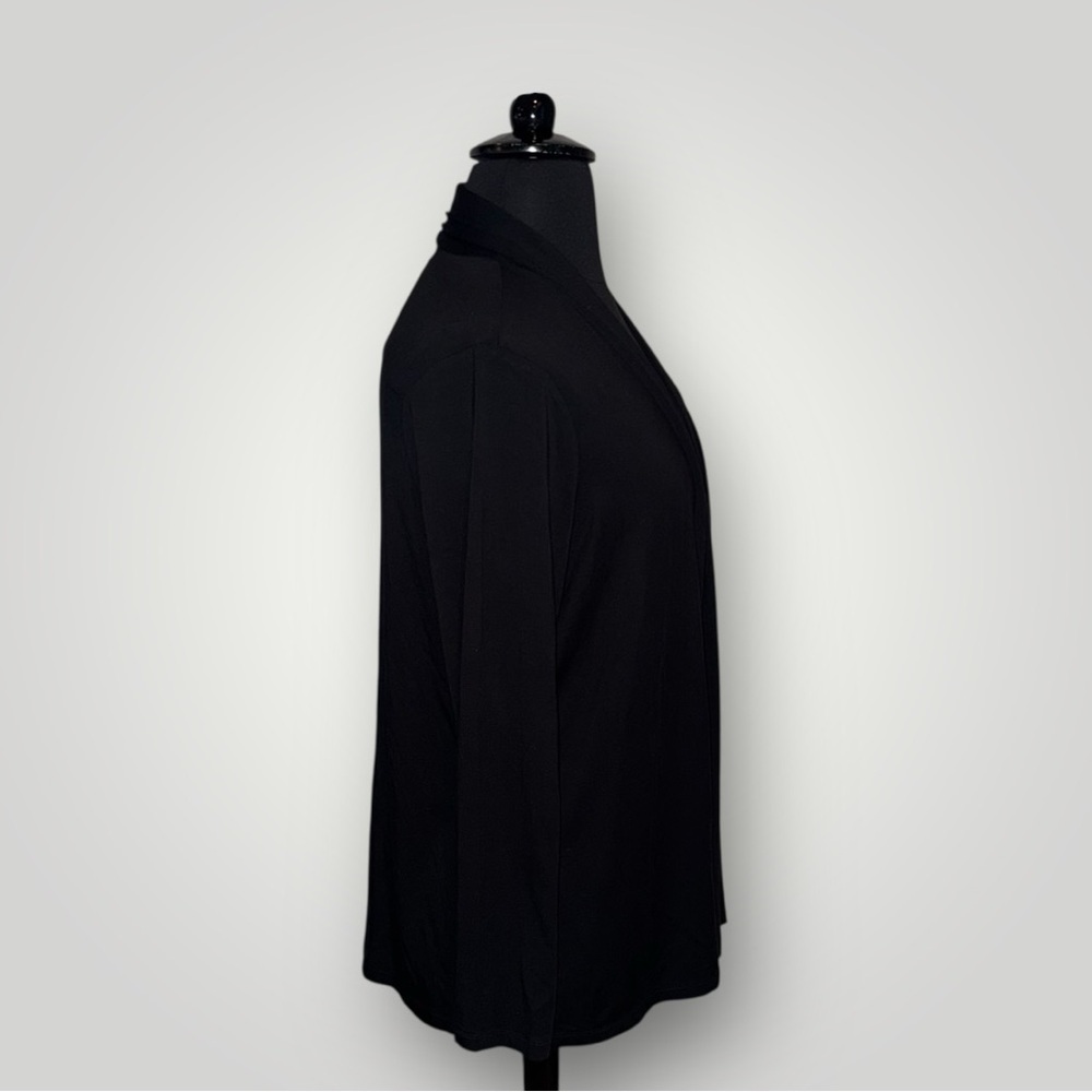 NIC+ZOE Black Open Front Cardigan Women’s XL - Picture 2 of 10